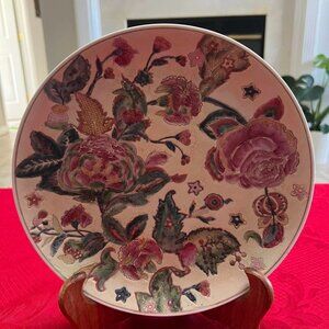 Vintage Pastal watercolor floral home decor 10 inches